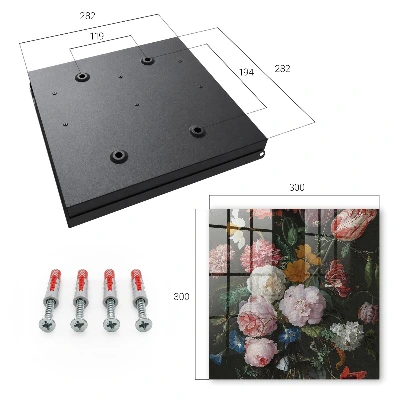 Bouquet of flowers Wall mounted key box