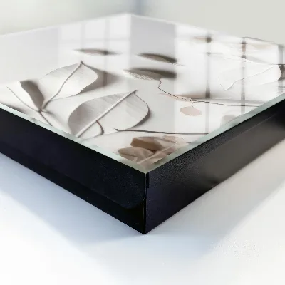 White leaves Wall mounted key box