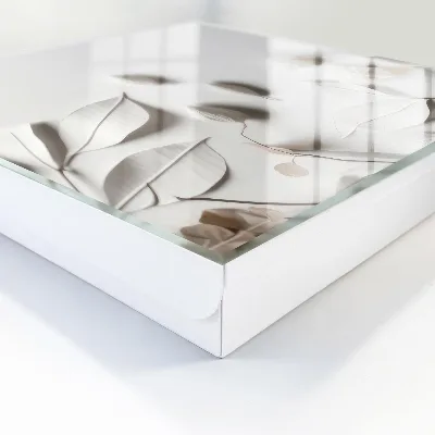 White leaves Wall mounted key box