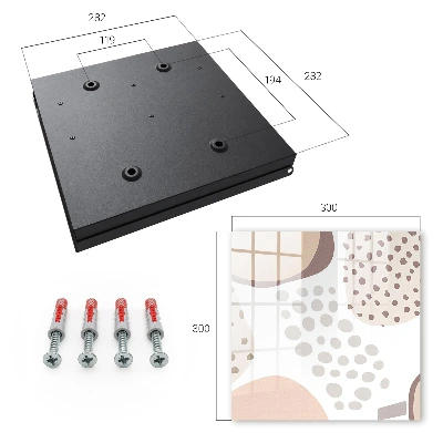 Organic shapes Wall mounted key box