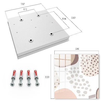 Organic shapes Wall mounted key box