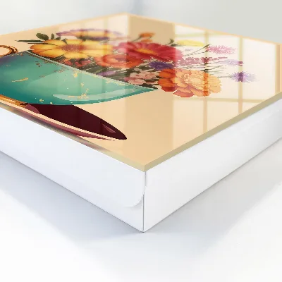 Flowers in a cup Key cabinet