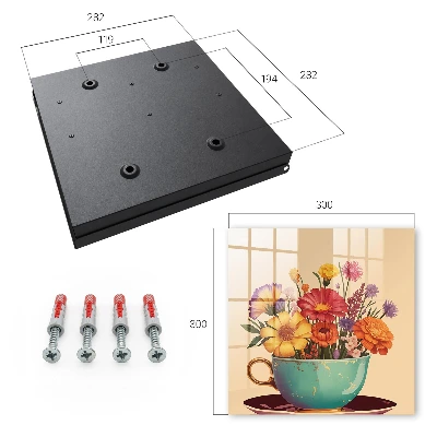 Flowers in a cup Key cabinet