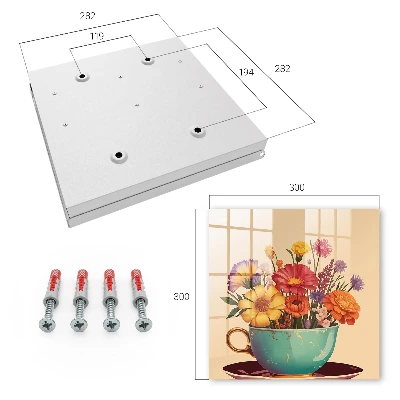 Flowers in a cup Key cabinet
