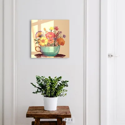 Flowers in a cup Key cabinet