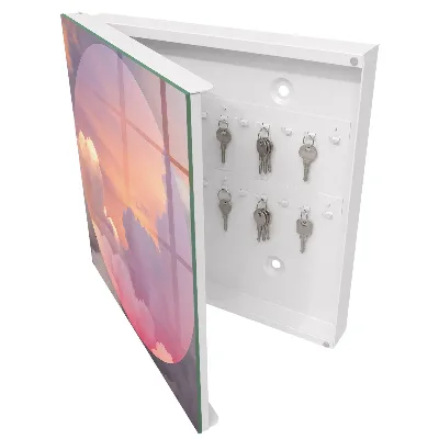 Ethereal clouds Key box for wall