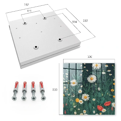 Floral meadow Key cabinet