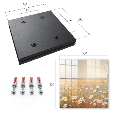 Floral meadow Key box for wall