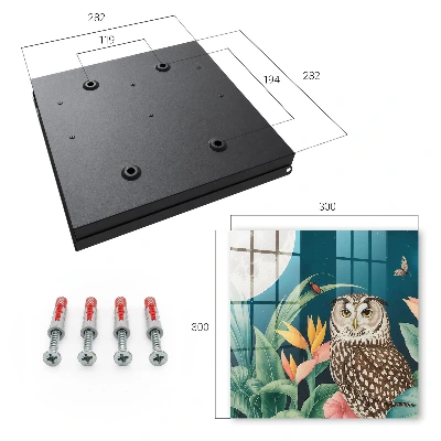 Exotic landscape Wall mounted key box