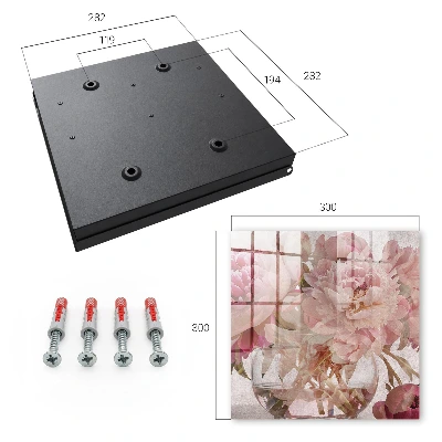 Romantic flowers Key cabinet