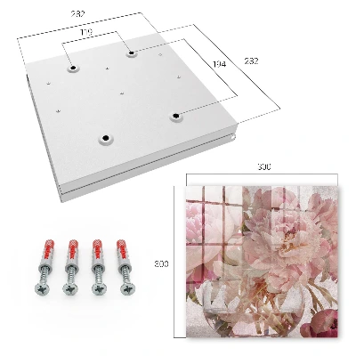 Romantic flowers Key cabinet