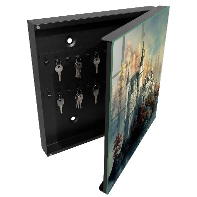 Castle in autumn Key box for wall