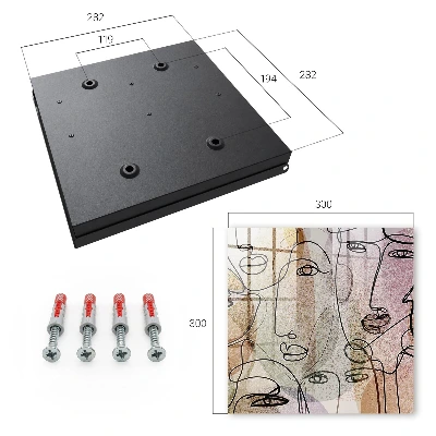 Line art Wall mounted key box