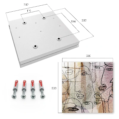 Line art Wall mounted key box