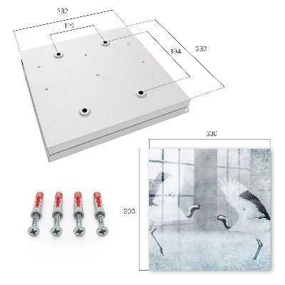 Cranes in flight Key cabinet