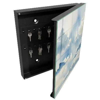 Clouds sky Key box for wall