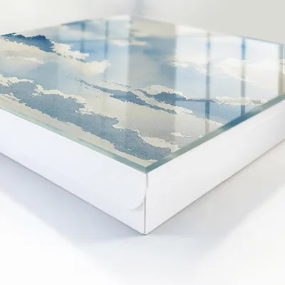 Clouds sky Key box for wall