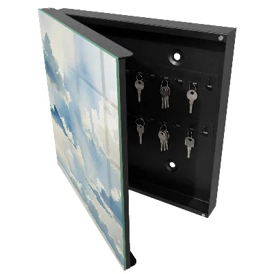 Clouds sky Key box for wall