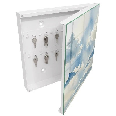 Clouds sky Key box for wall