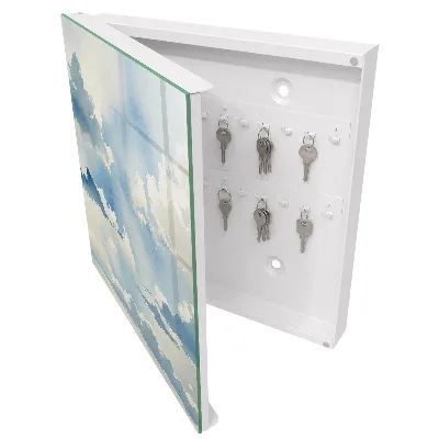 Clouds sky Key box for wall