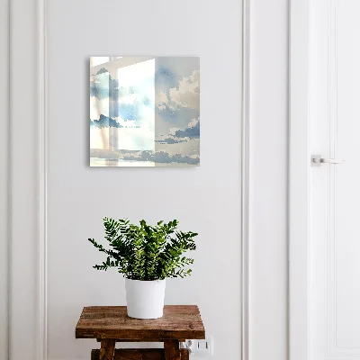Clouds sky Key box for wall