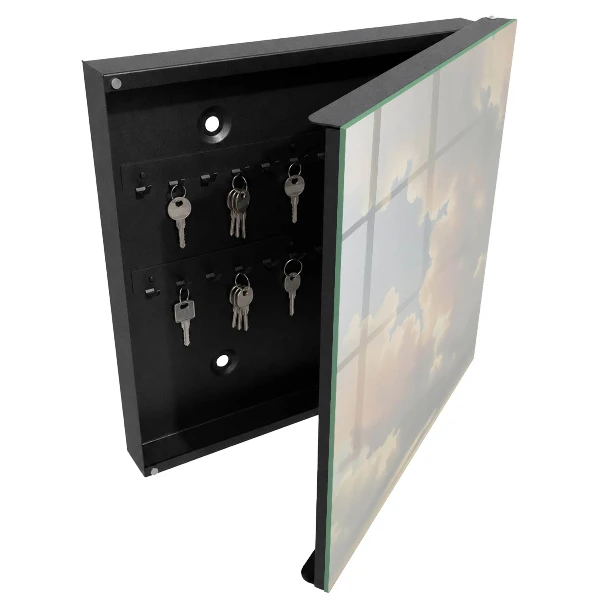 Clouds sky Key box for wall