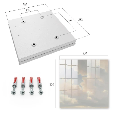 Clouds sky Key box for wall