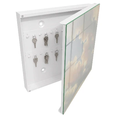 Clouds sky Key box for wall