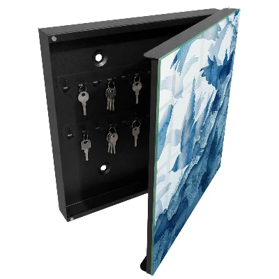 Watercolor birds Wall mounted key box