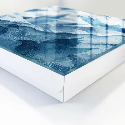 Watercolor birds Wall mounted key box