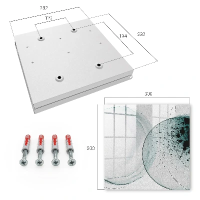 Elegant abstraction Key box for wall
