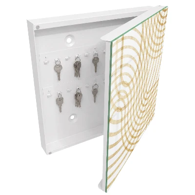 Swirling lines Key cabinet