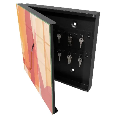 Colorful arches Key cabinet