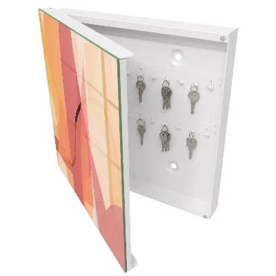 Colorful arches Key cabinet