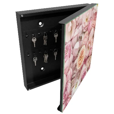 Rose charm wall-mounted key box with rose charm
