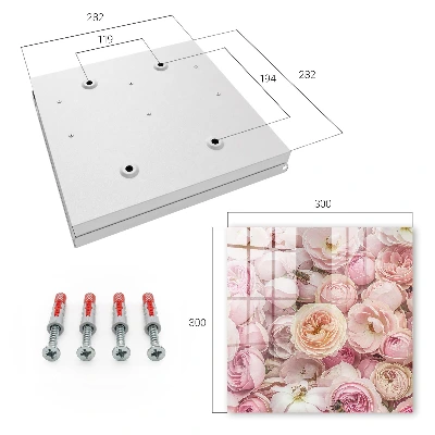 Rose charm Key box for wall