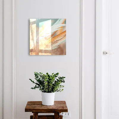 Pastel feathers Wall mounted key box