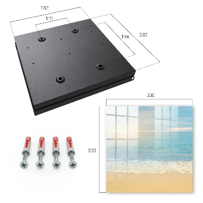 Morning landscape Key box for wall