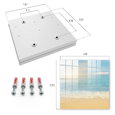 Morning landscape Key box for wall