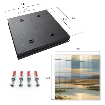 Landscape of tranquility Wall mounted key box