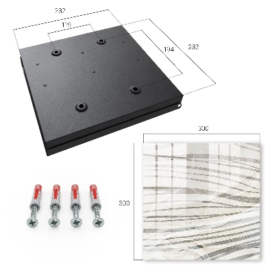 Waves of grey Key box for wall