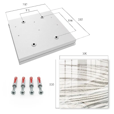 Waves of grey Key box for wall