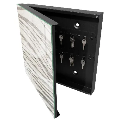 Waves of grey Key box for wall