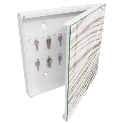 Waves of grey Key box for wall