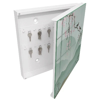 Birds and flowers Wall mounted key box