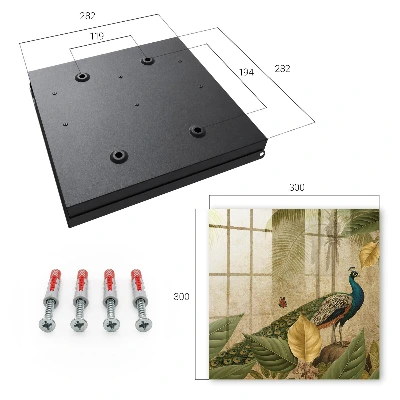 Exotic landscape Wall mounted key box