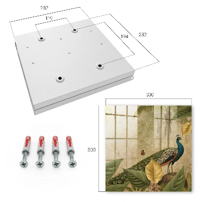 Exotic landscape Wall mounted key box