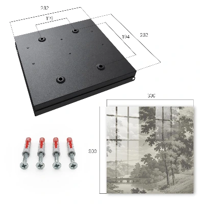 Tranquil landscape Wall mounted key box
