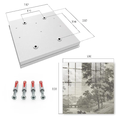 Tranquil landscape Wall mounted key box