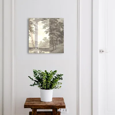 Tranquil landscape Wall mounted key box